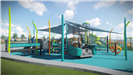 All inclusive playground and shade structure