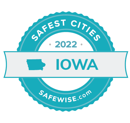 SW_safest-cities_Iowa_badge_2022