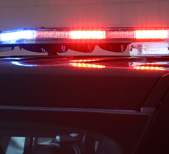 police car lights