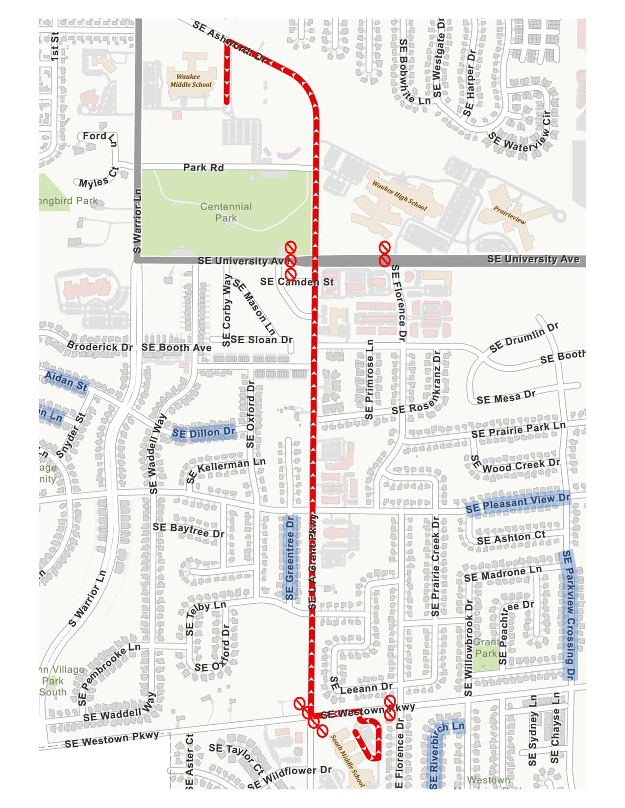 Parade Route Closures-social media