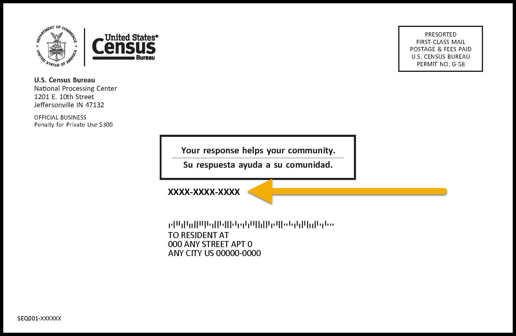 envelope from U.S. Census Bureau with invitation to special census