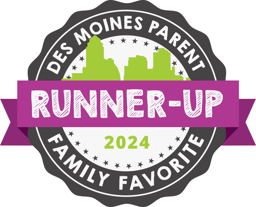 seal for runner-up of the annual Des Moines Parent's Family Favorite voting